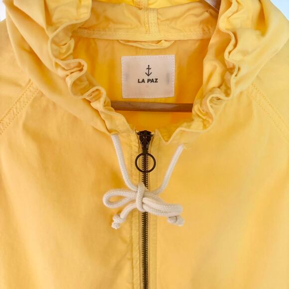LA PAZ Peixoto Oversized Yellow Cotton Windbreaker- Unisex Medium - Picture 8 of 8